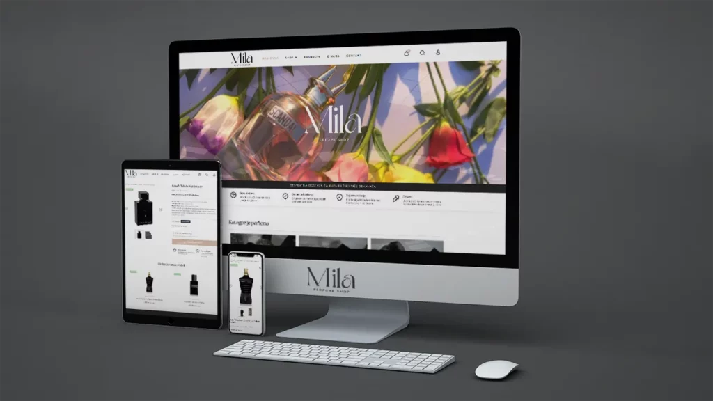 izrada webshopa mila perfume shop